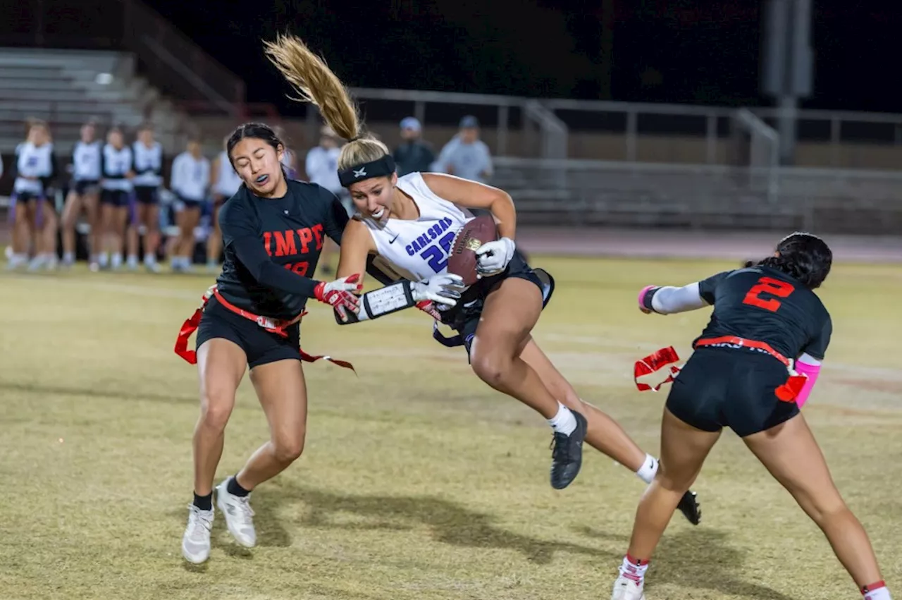 Carlsbad ‘road warriors’ beat Imperial on the road, move closer to Division 2 flag football title