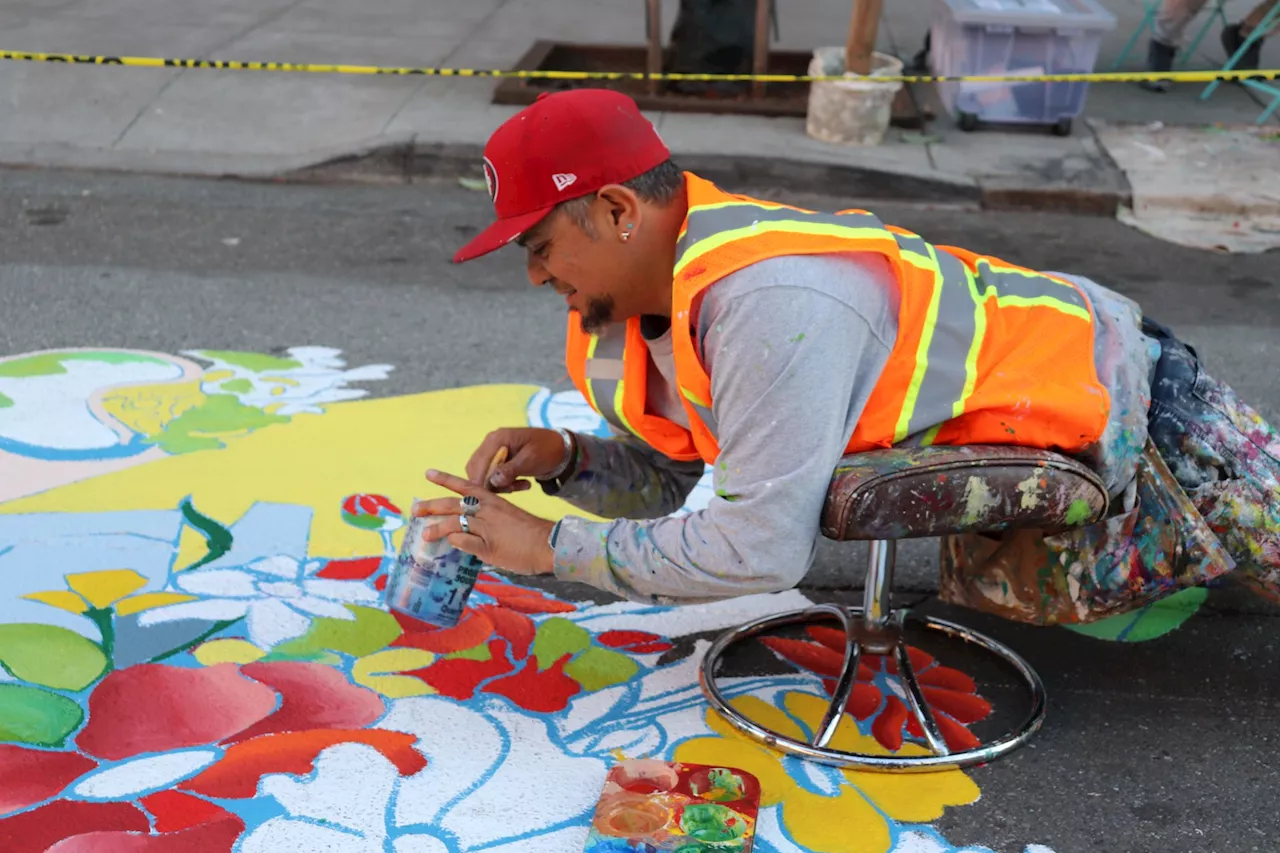 ‘Slow Streets, Fast Friends’ mural comes to 20th St. in the Mission