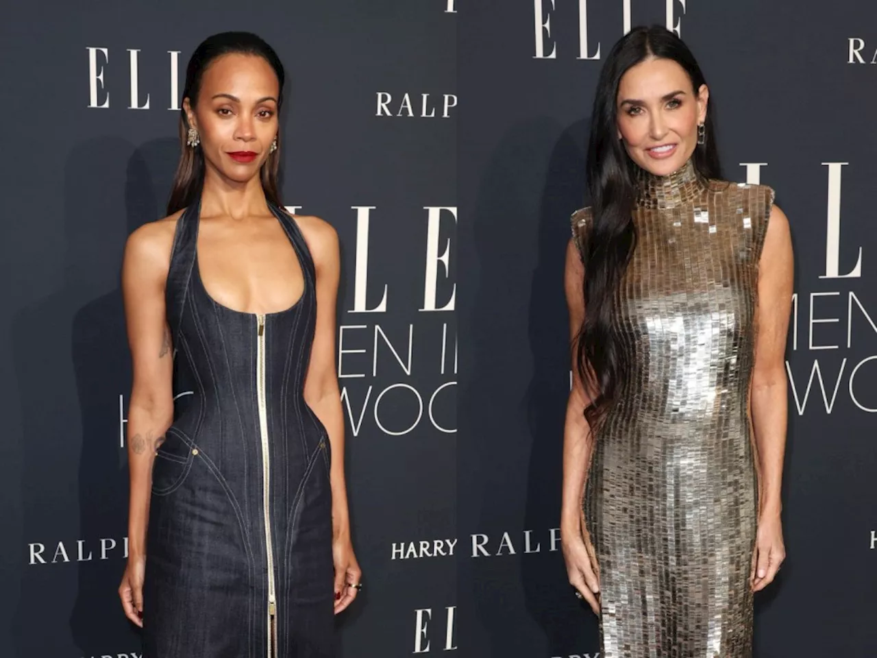 Zoe Saldaña, Demi Moore & Best-Dressed Stars at the 2024 Elle Women in Hollywood Celebration