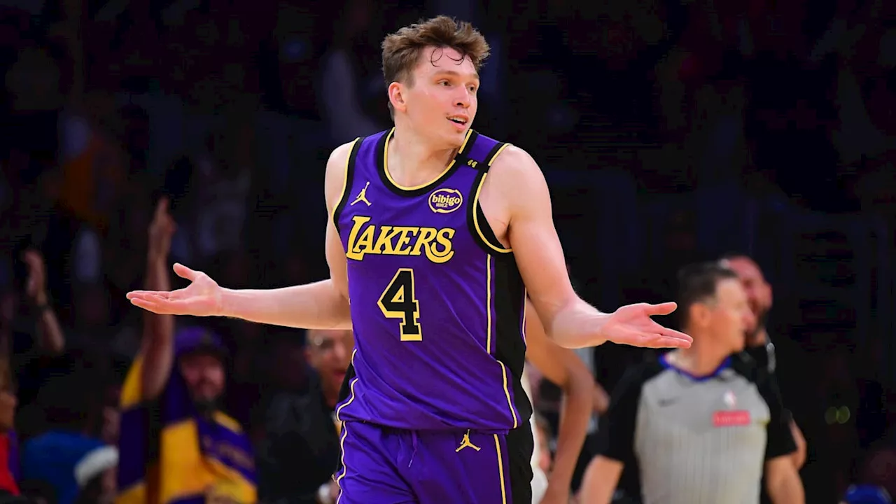 Lakers Rookie Dalton Knecht Erupts for Historic Shooting Night vs. Jazz