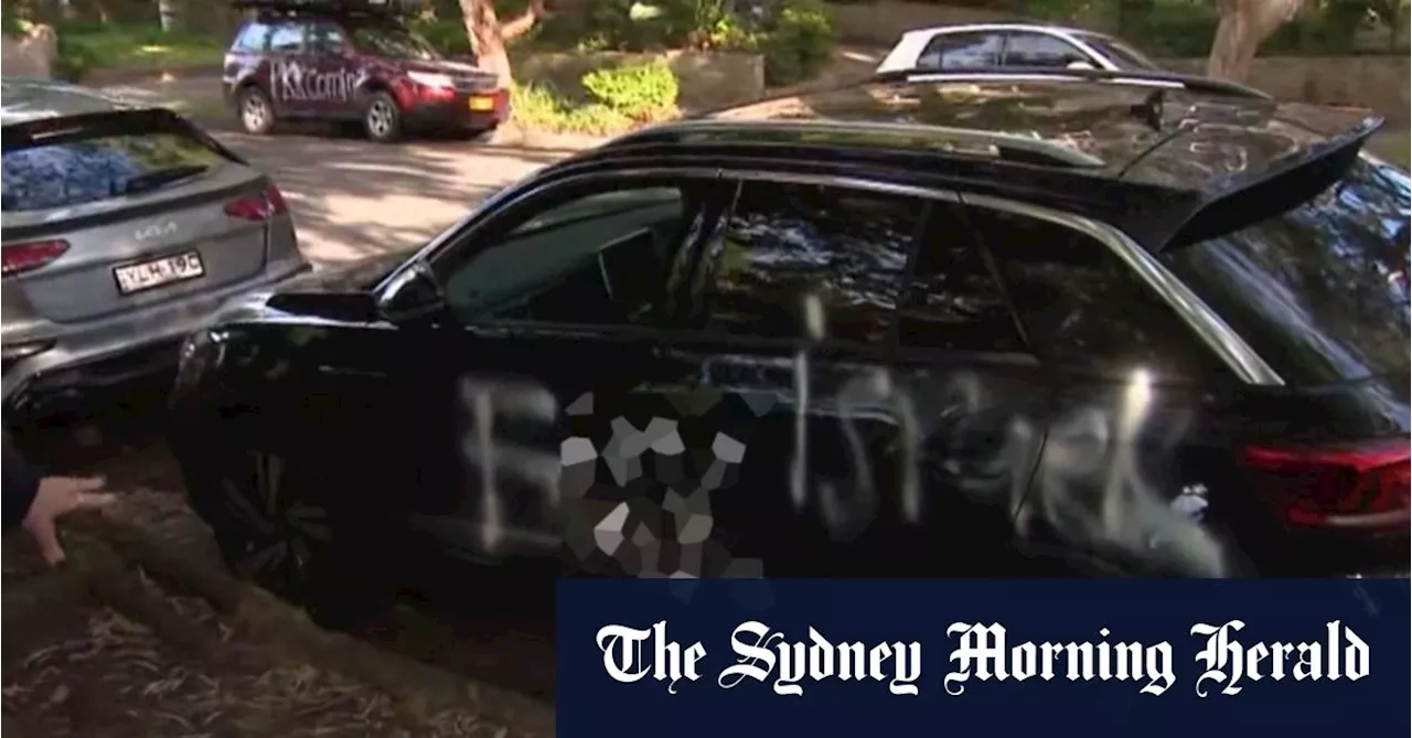 A dozen cars vandalised, popular eastern suburbs restaurant graffitied in ‘political’ vandalism