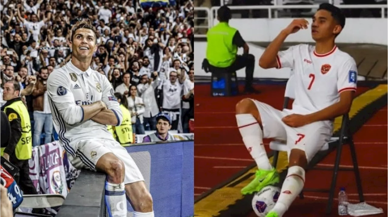 Arti Selebrasi Marselino Ferdinan di Laga Timnas Indonesia vs Arab Saudi, Tiru Cristiano Ronaldo?