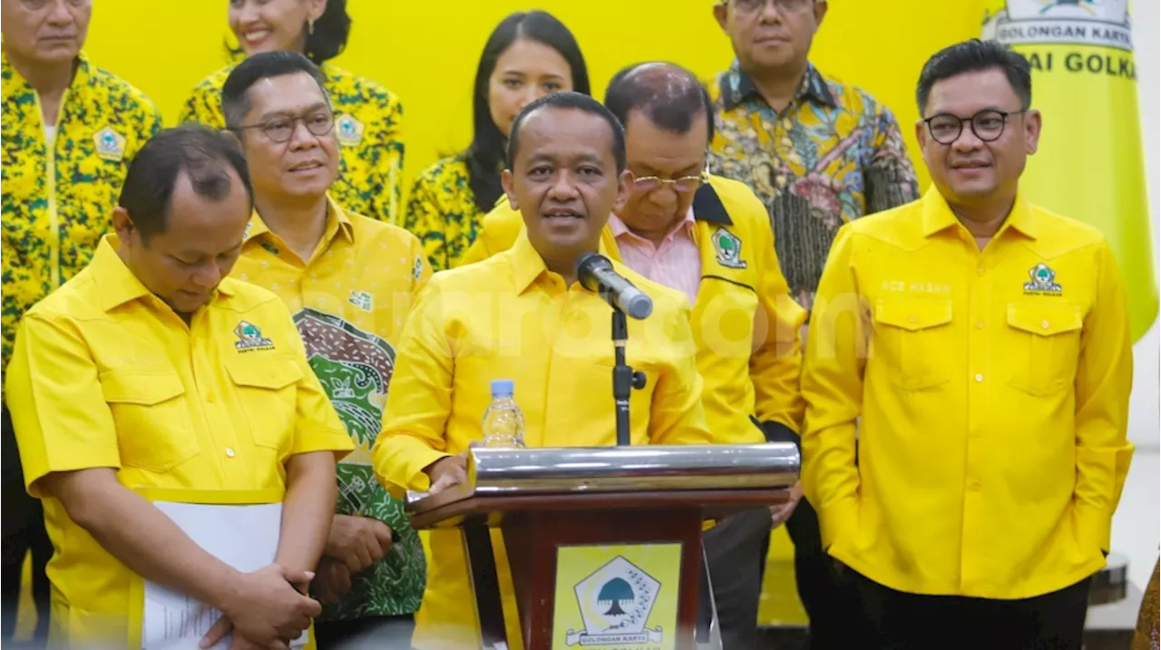 Resmi Terima SK Kepengurusan Golkar, Bahlil Pastikan Tak Ada Nama Jokowi dan Gibran