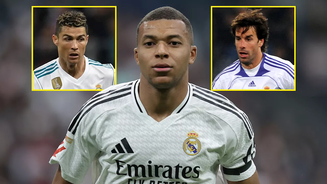 Kylian Mbappe’s start at Real Madrid compared to Cristiano Ronaldo, Ruud van Nistelrooy and Karim Benzema w...