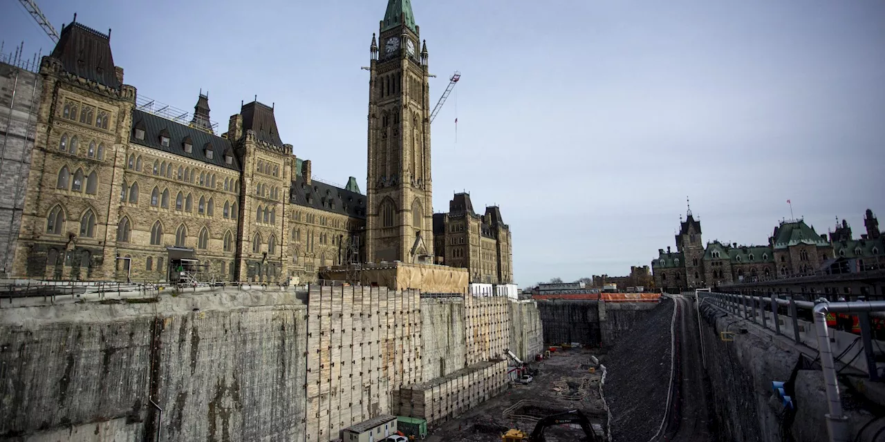 A look at Centre Block under construction