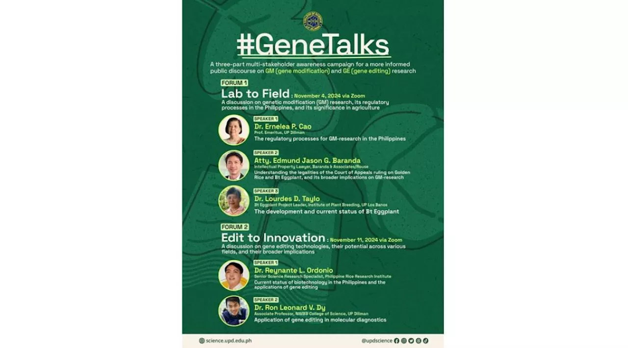UP launches educ campaign on genetic modification