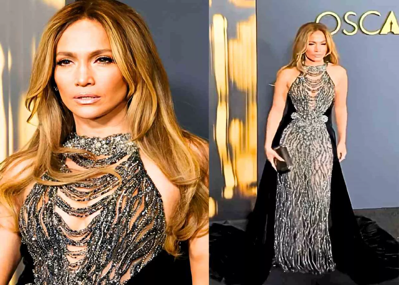 Jennifer Lopez stuns in crystal couture at Governors Awards