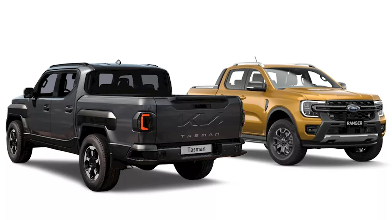 Size comparo: How big is the Kia Tasman versus the Ford Ranger?