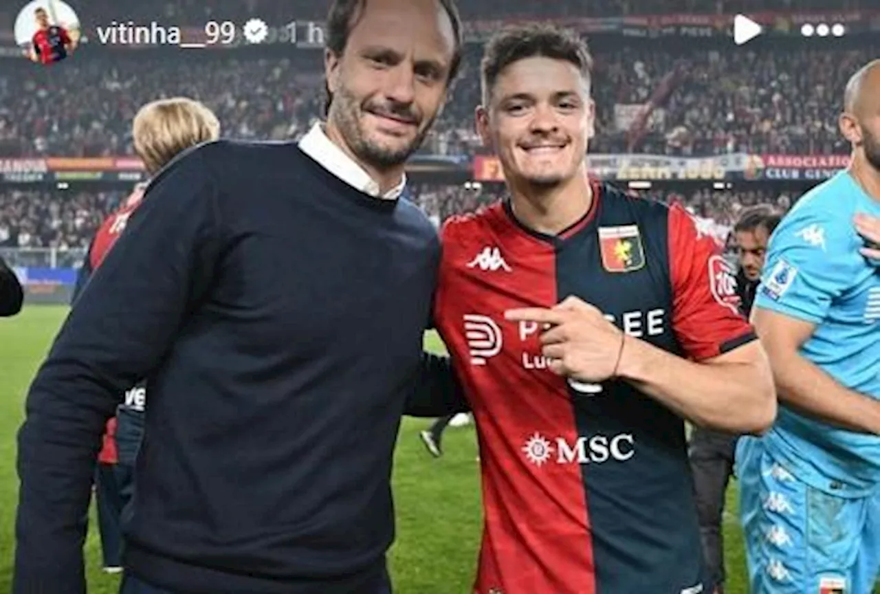 Gilardino esonerato dal Genoa, Vitinha: 'Grazie per tutto. Le auguro tanta fortuna'