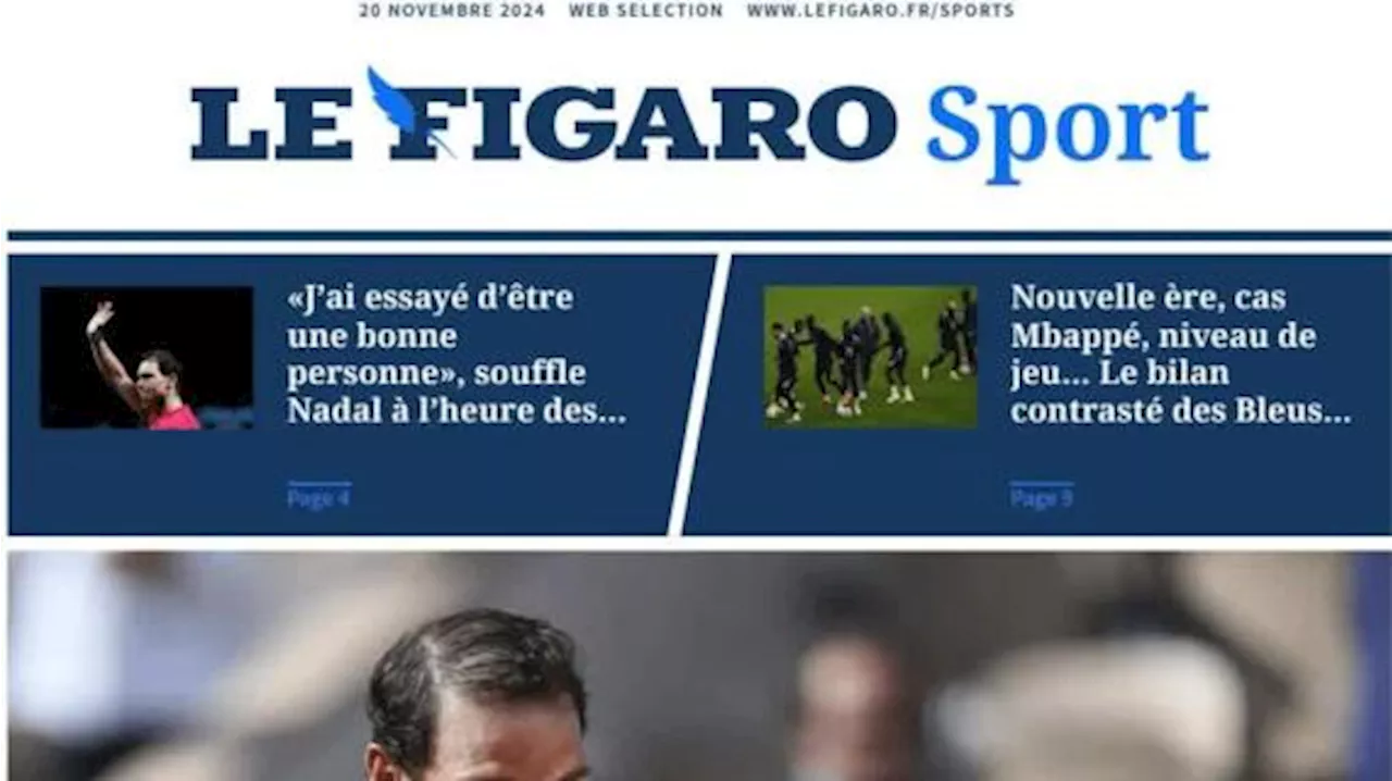 Le Figaro Sport in prima pagina: 'Francia, bilancio contrastante dopo la Nations League'