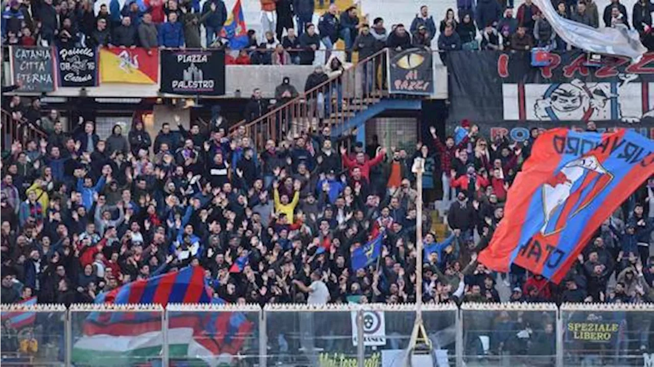 Rissa durante Catania-Trapani in Curva Sud, arrestati due tifosi catanesi