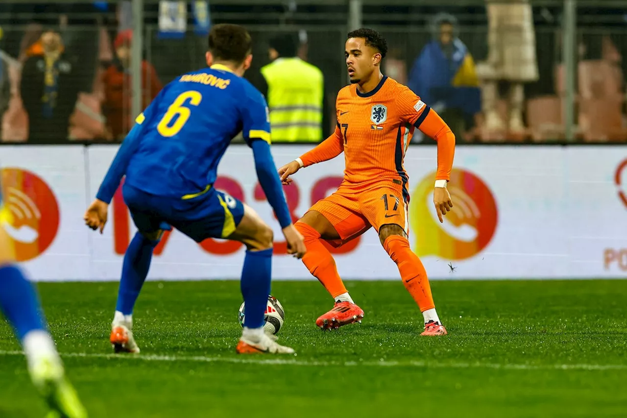 Kluivert na zes jaar weer terug in Oranje: 'Ik ben een andere Justin Kluivert'