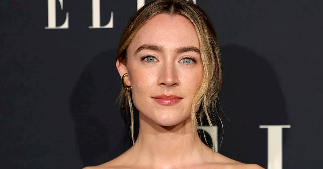 Saoirse Ronan's Strapless Paper Bag Dress Is Pleated to Perfection