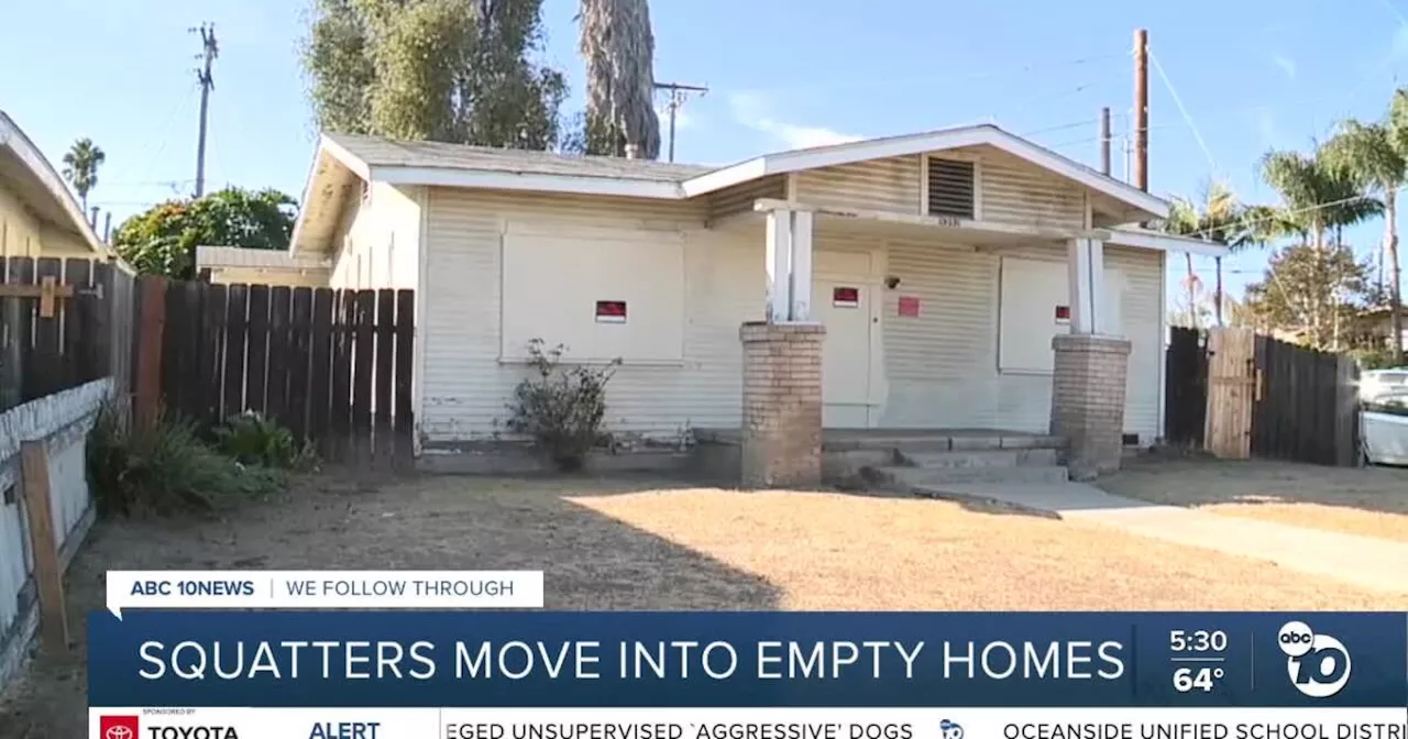 Squatters move into empty homes across San Diego