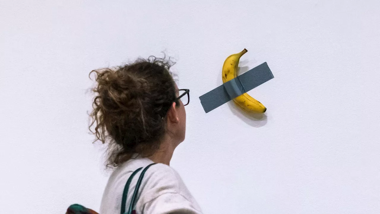 Duct-taped banana sells for $6.2 million at art auction