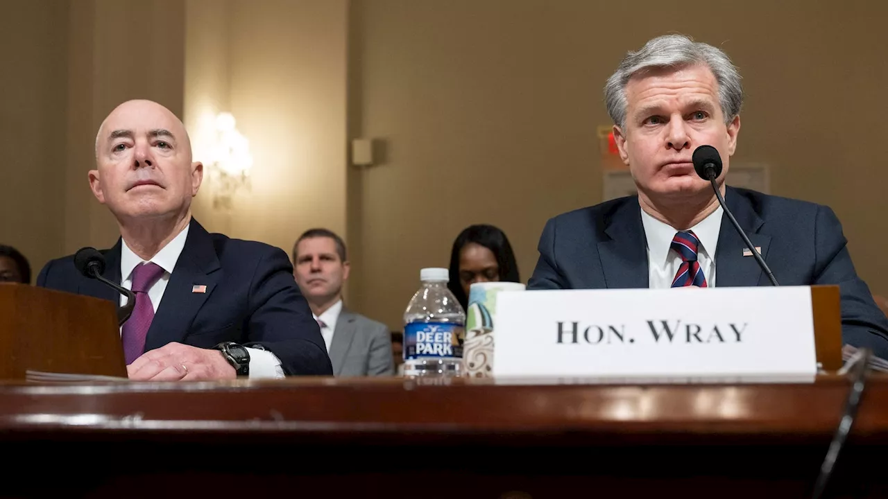 Mayorkas, Wray draw bipartisan fire for declining to testify in public at threats hearing