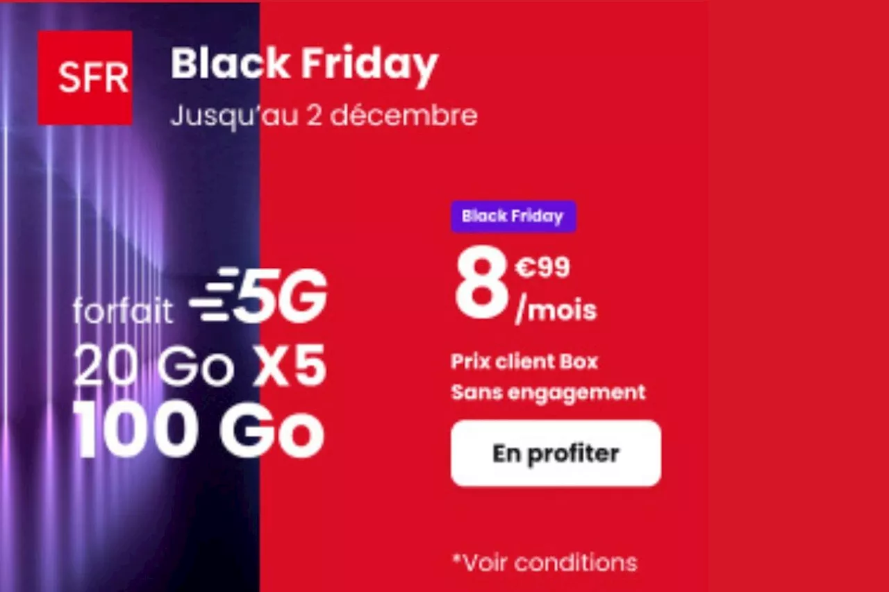 Black Friday SFR : vos gigas multipliés par cinq sans payer plus cher !