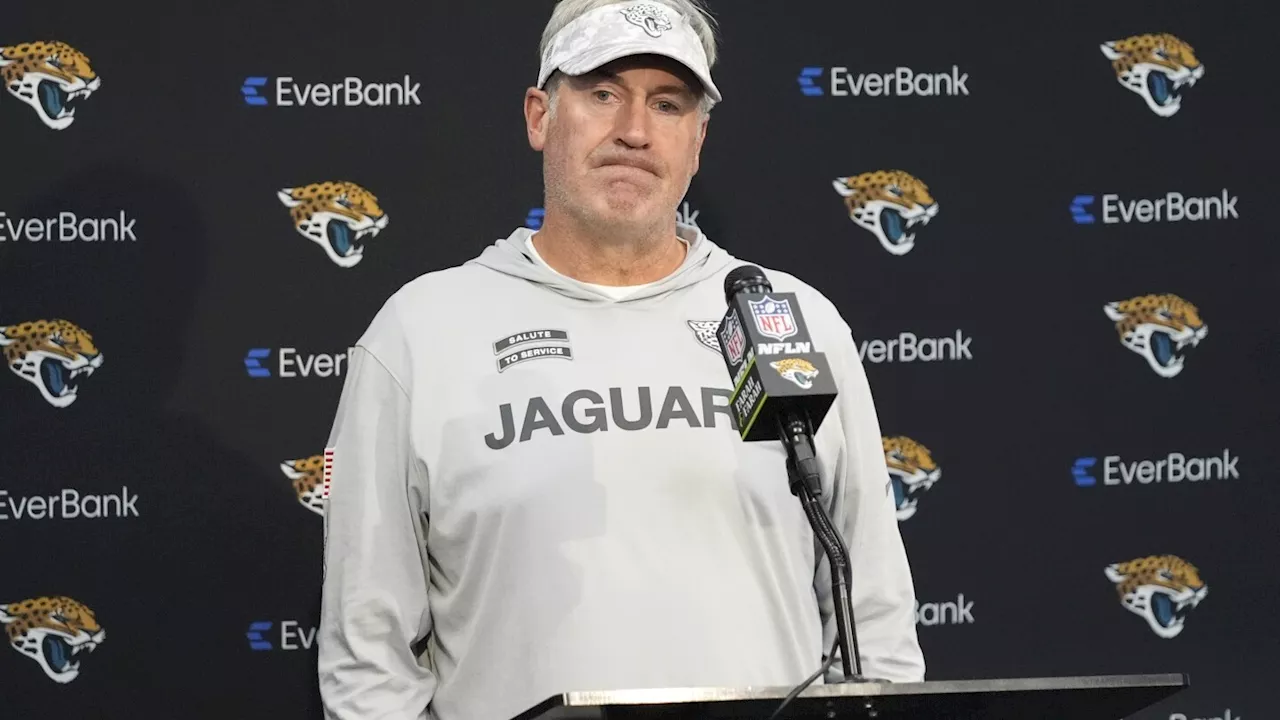 Jaguars owner Shad Khan contemplating the fate of coach Doug Pederson and GM Trent Baalke