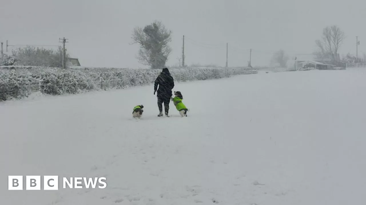 Snow and ice shut schools as Storm Bert looms