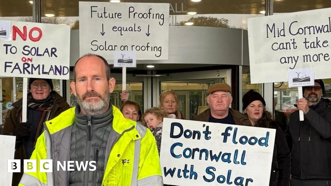 Cornwall's 'biggest' solar farm plans turned down