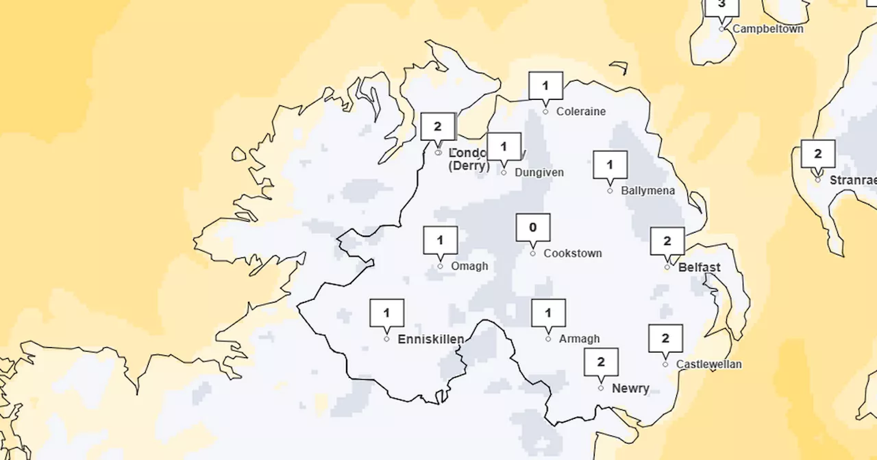 New NI snow warning issued as up to 10cm forecast in some areas