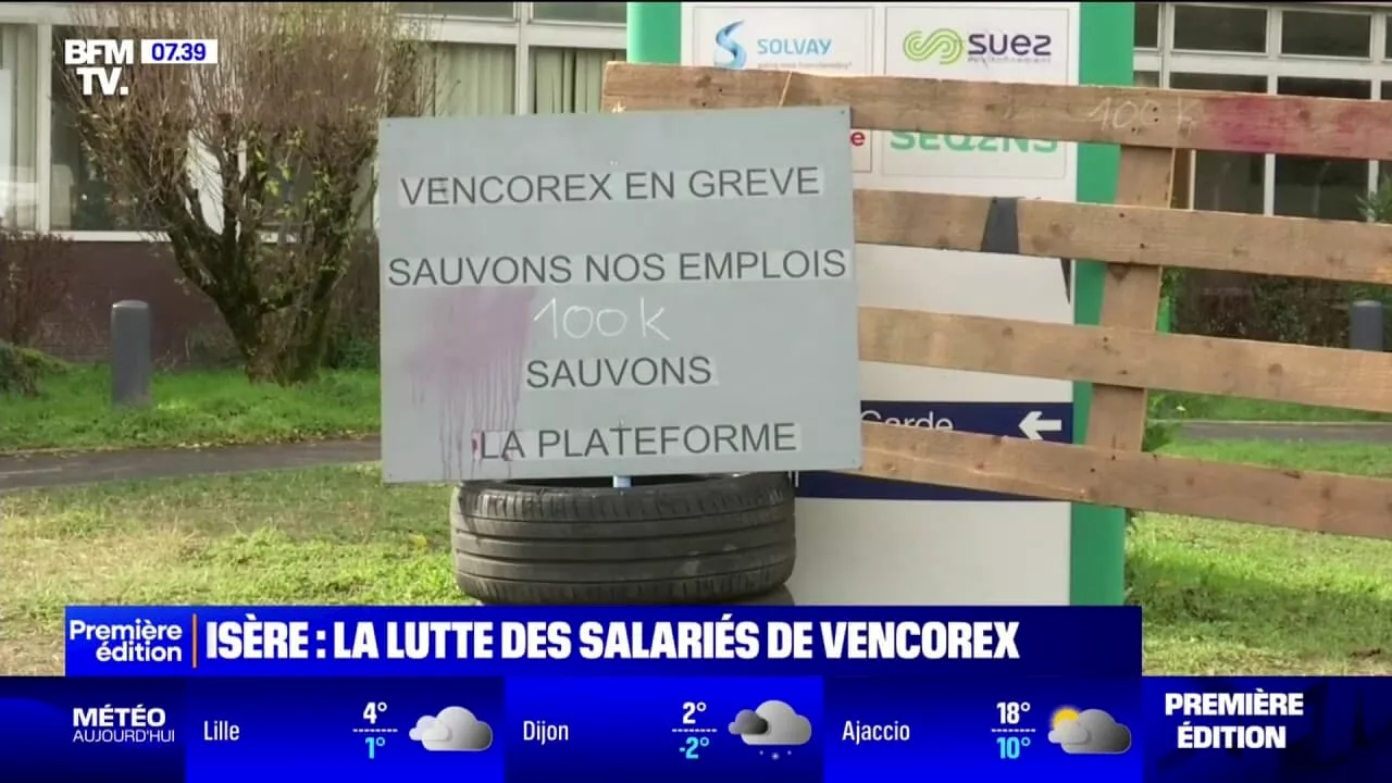 Isère: les salariés de Vencorex en grève contre une offre de reprise qui menace 450 emplois