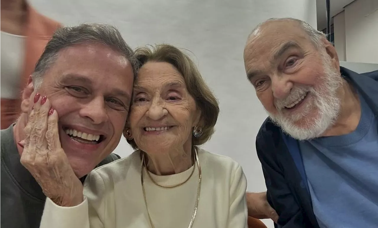 Guilherme Fontes mostra clique com Laura Cardoso e Lima Duarte: “Inspiradores”