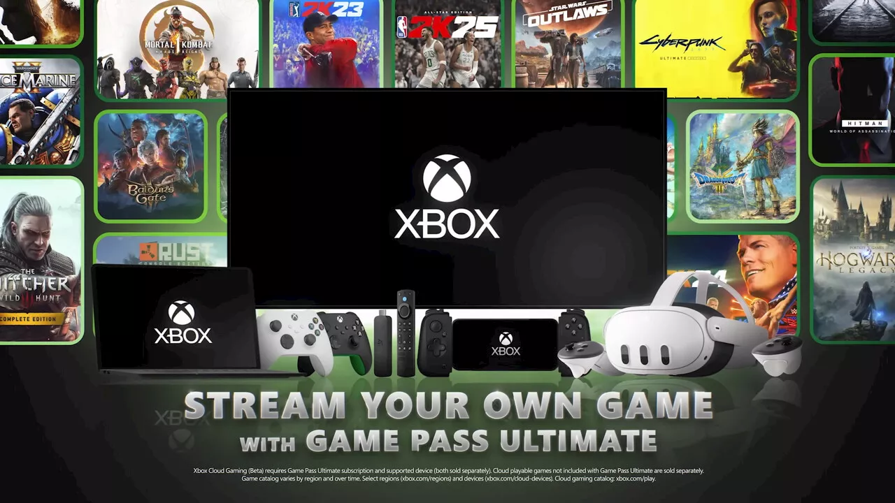 Xbox Cloud Gaming: Spiele-Streaming von Titeln außerhalb des Game Pass