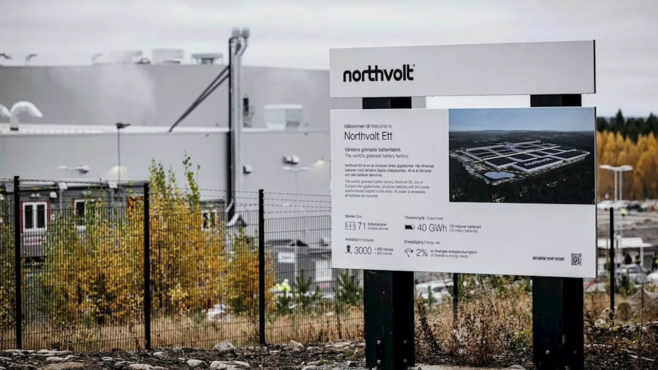 Northvolt ansöker om rekonstruktion i USA