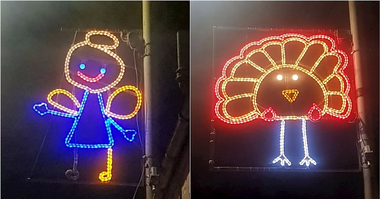 Unique Christmas lights in Fife town go viral due to their adorable backstory