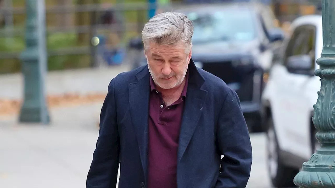 Alec Baldwin looks tense after skipping Rust premiere where audience gasped during shooting scene