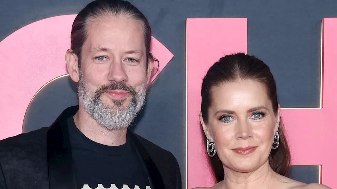 Amy Adams coordinates in chic all-black with husband Darren Le Gallo at LA premiere of Nightb***h