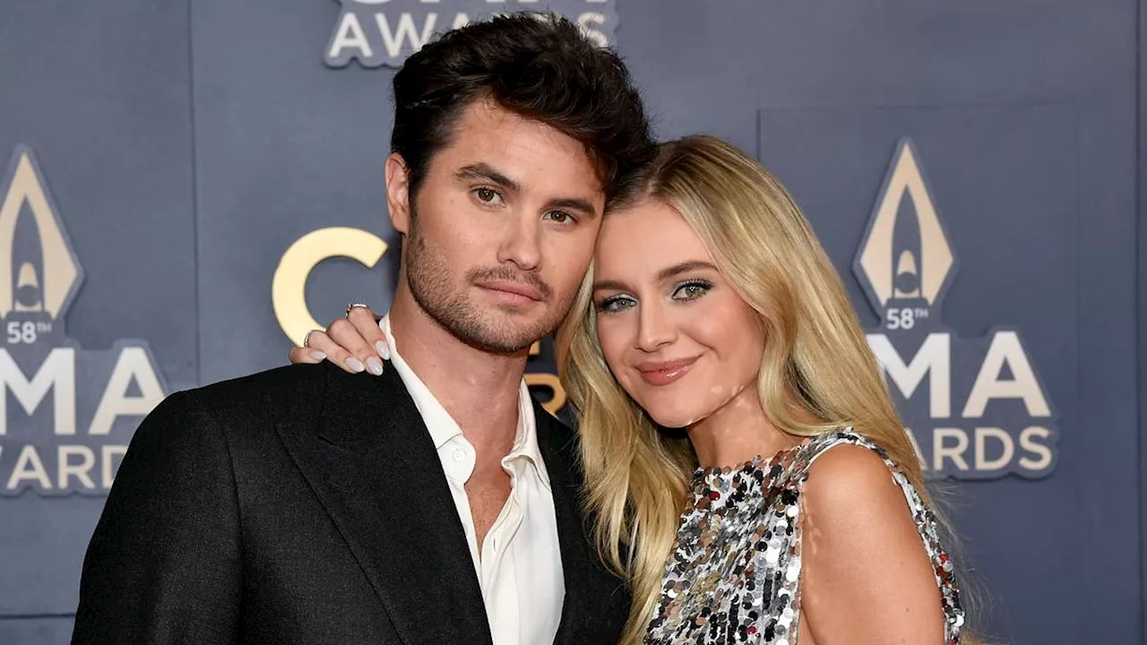 Kelsea Ballerini and Chase Stokes look loved-up at CMA Awards 2024