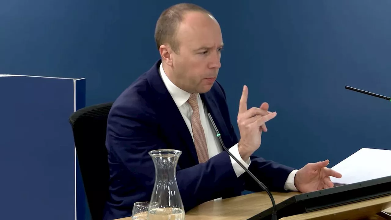 Disgraced Matt Hancock is booed at Covid inquiry as he denies painting a 'rosy' picture of NHS Covid...