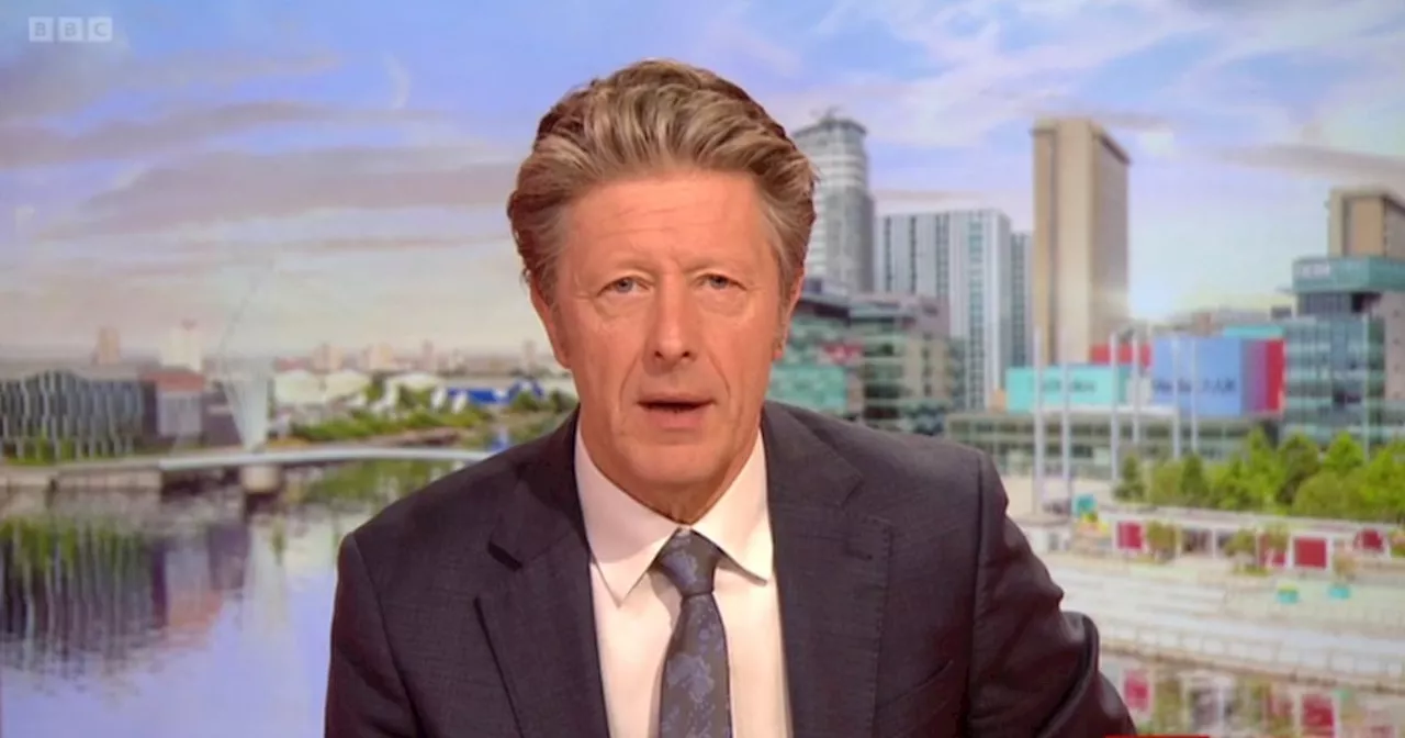 BBC Breakfast's Charlie Stayt issues three-word reaction to guest's outfit