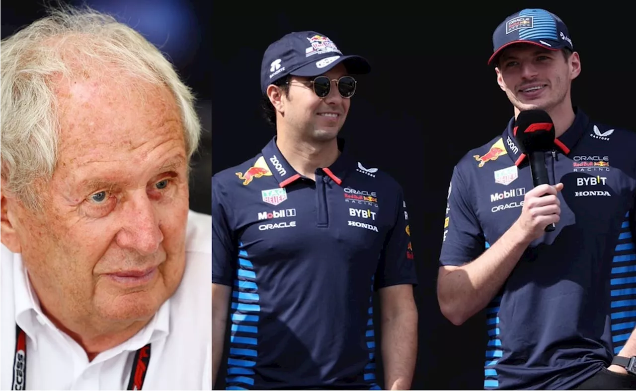 Helmut Marko lanza pedrada a Checo Pérez: “Si ganamos será enteramente gracias a Verstappen”