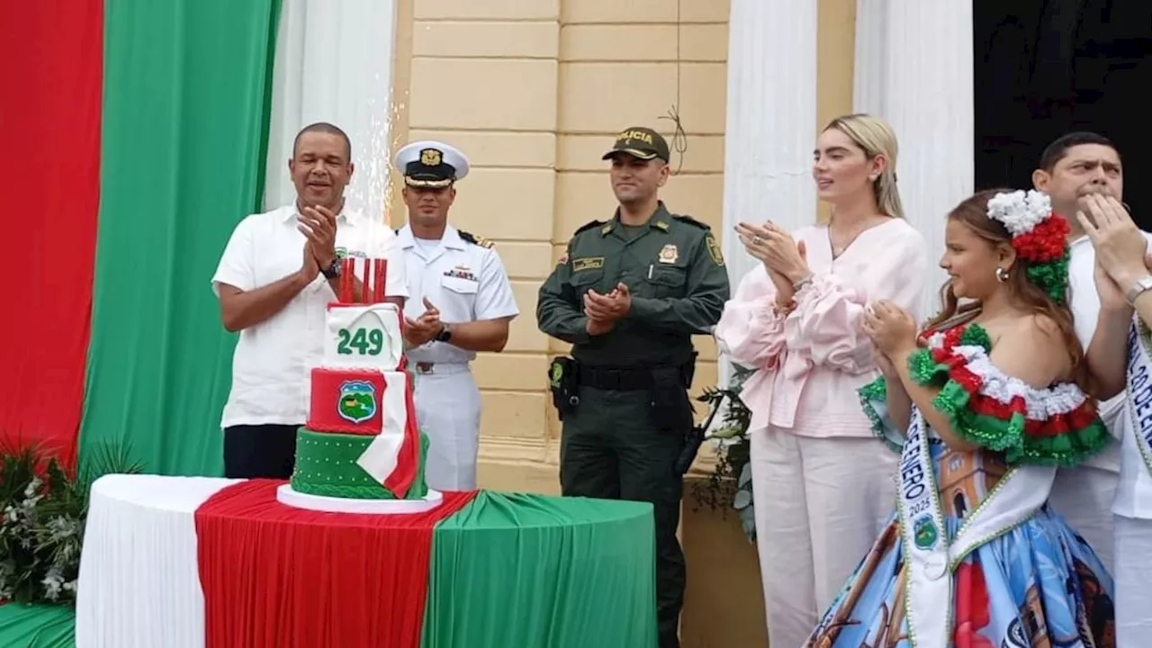 Con actos protocolarios le celebraron el cumpleaños 249 de Sincelejo