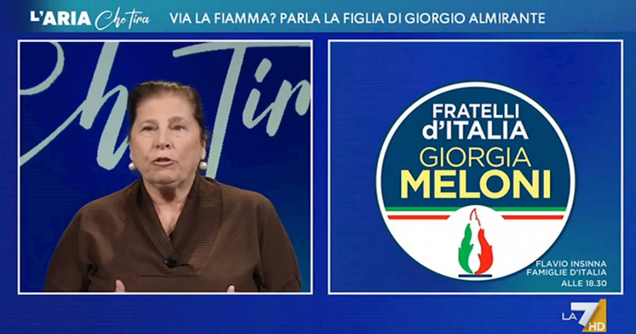 La figlia di Almirante contro Fratelli d’Italia a La7: “Ormai è un partito democristiano, abbia…