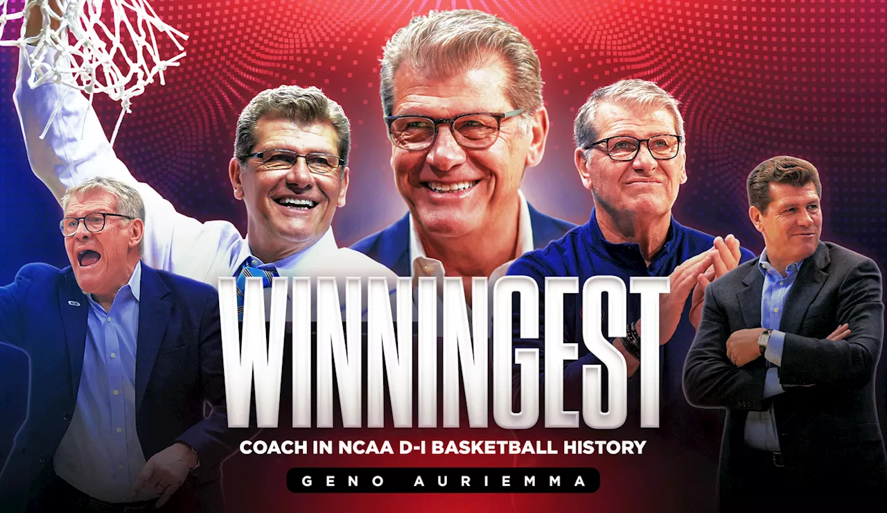 UConn's Geno Auriemma becomes winningest coach in NCAA Division I basketball history