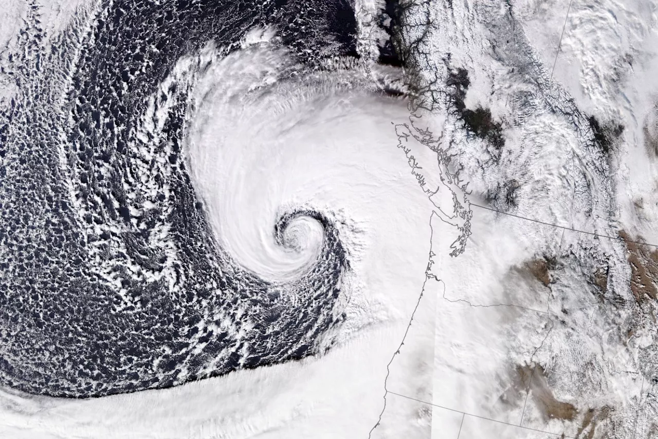 Satellite Image Reveals Staggering ‘Bomb Cyclone’ Hammering the Pacific Northwest