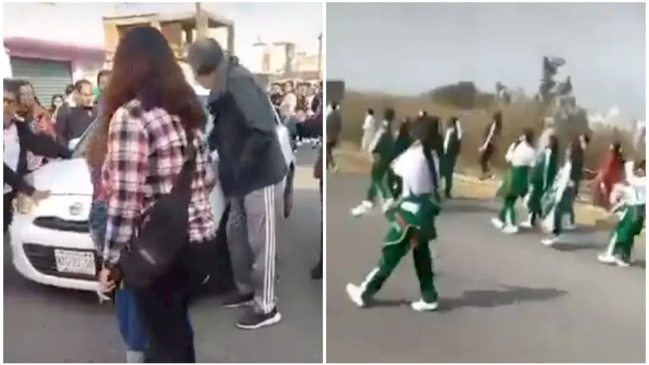 Mujer atropella a niños en pleno desfile de la Revolución Mexicana