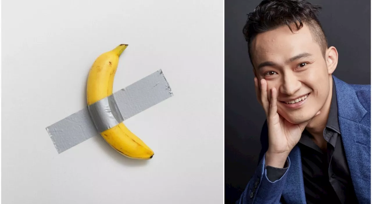 La «Banana» di Maurizio Cattelan venduta ​per 6,2 milioni di dollari, il prezzo record fatto dal fondatore di