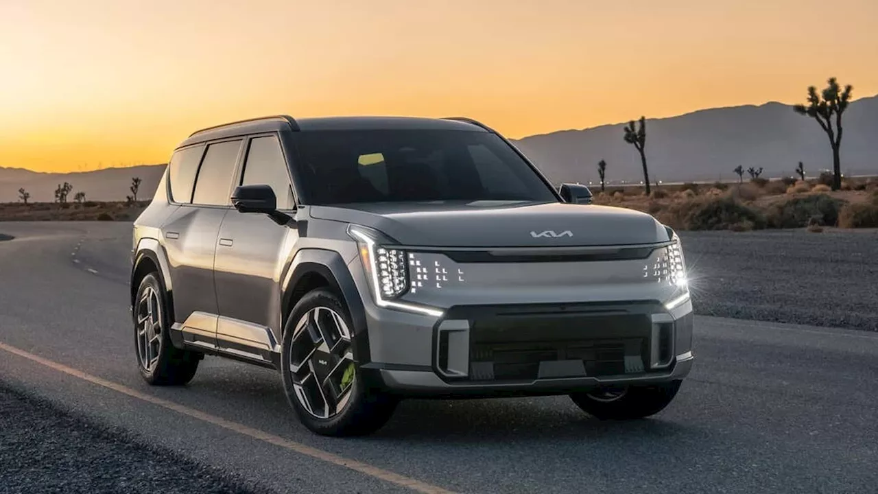 2026 Kia EV9 GT: Sporty Electric SUV With Native Tesla NACS Port, Virtual Gear Shifts