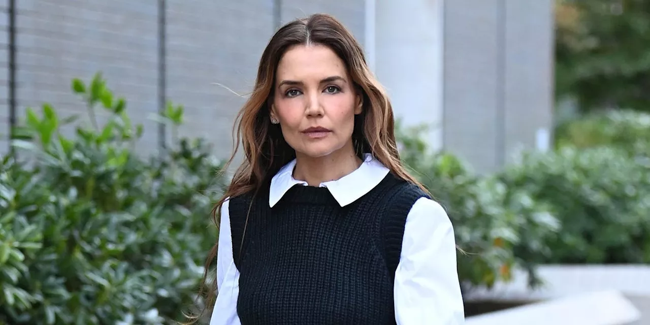 Katie Holmes Reached for Meghan Markle’s Timeless, Cozy Top Layer