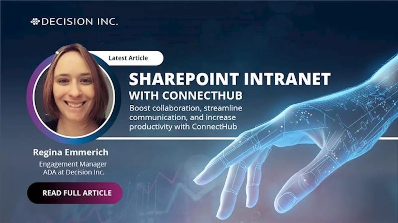 Transform your workplace with ConnectHub: A Microsoft SharePoint intranet for maximum productivity