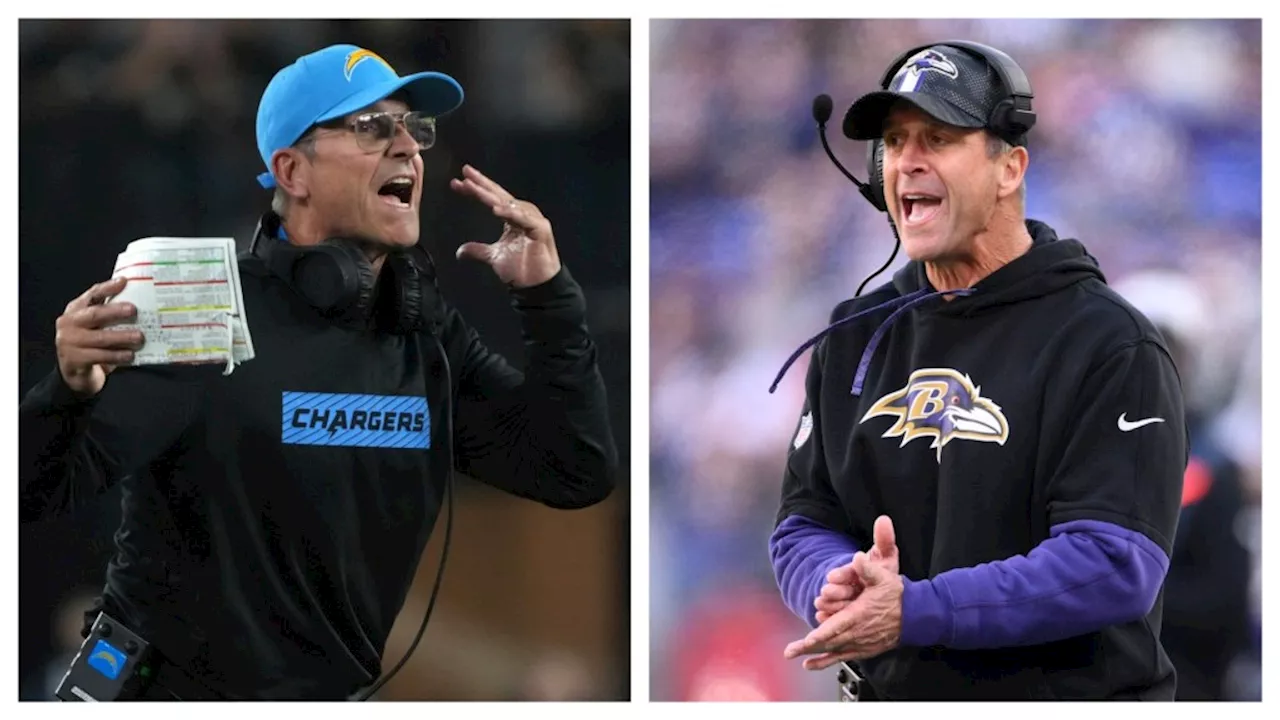 Chargers’ Jim Harbaugh embraces 3rd matchup with brother John