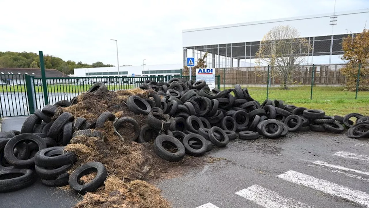 Colère des agriculteurs : la Coordination rurale bloque une plateforme logistique d’Aldi dans le Tarn