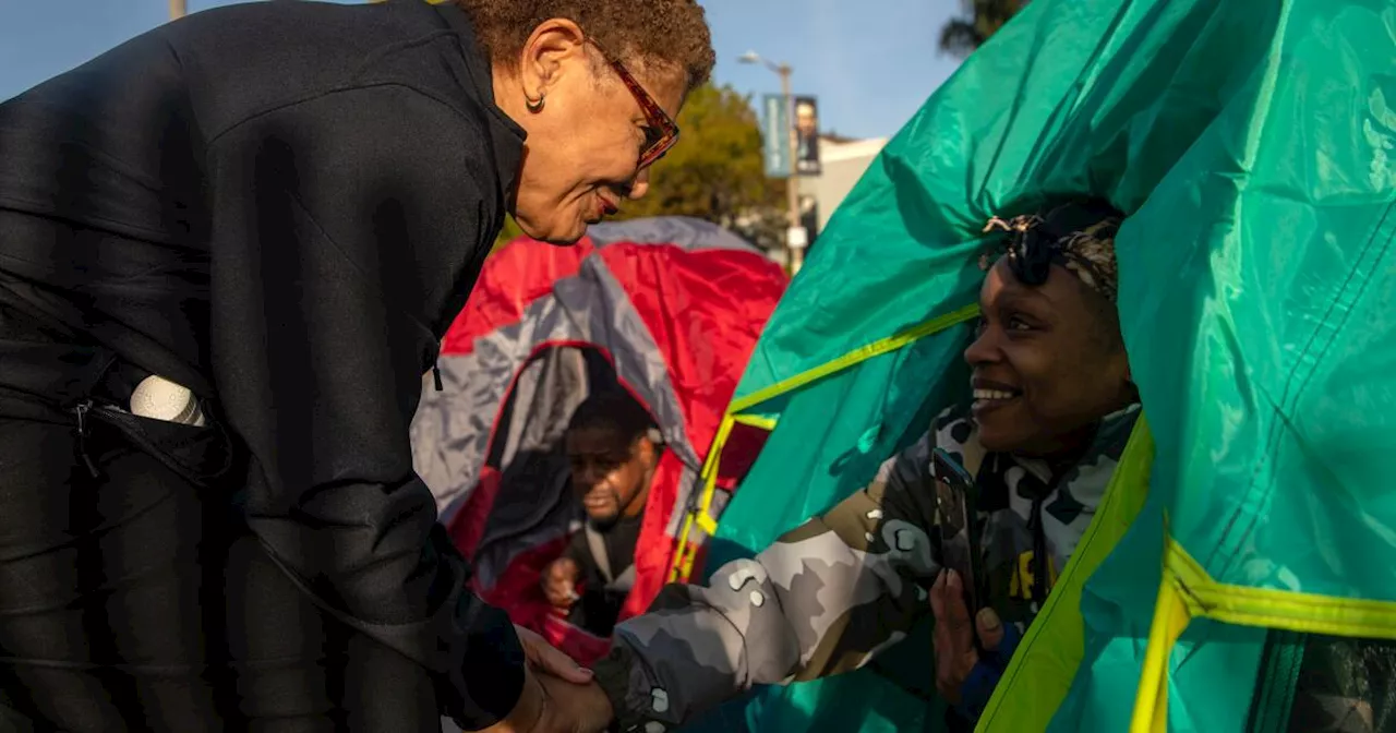 Nearly half of L.A.'s record homelessness budget went unspent, city controller finds