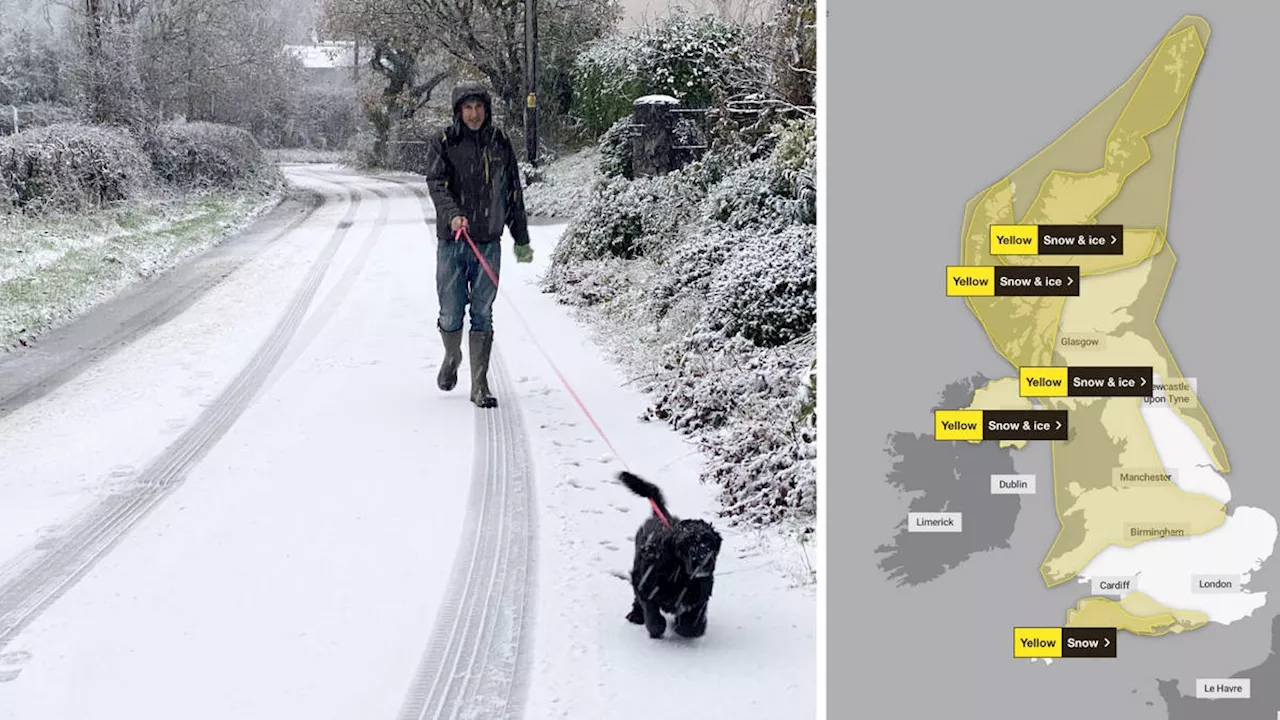 Storm Bert set to bring snow, blizzards and downpours as four days of weather warnings issued