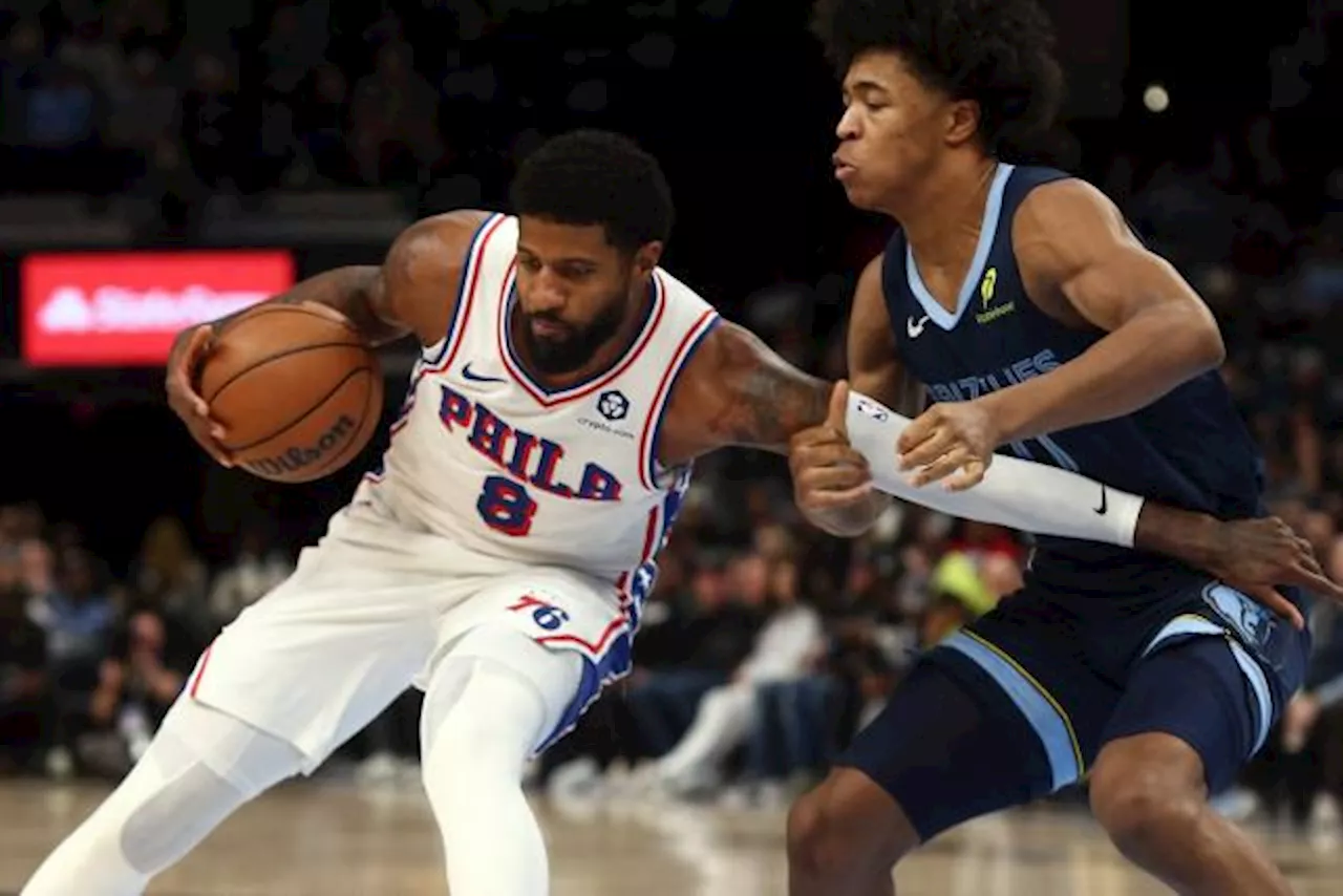 Les Philadelphia Sixers s'inclinent à Memphis et perdent Paul George sur blessure en NBA